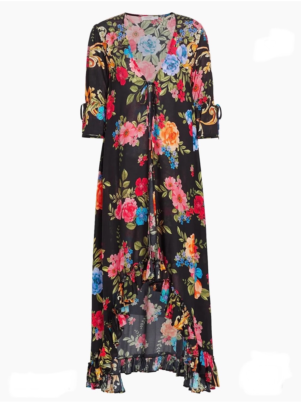 Johnny Was Floral Hi Low Cover Up- Large